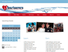 Tablet Screenshot of heartsavers-cpr.com